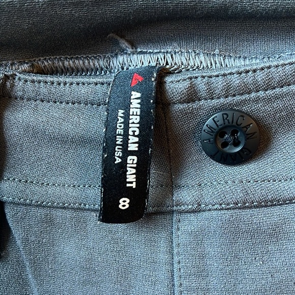 American Giant Pull on Straight Leg Pant Sz 8 Gray - Picture 6 of 8
